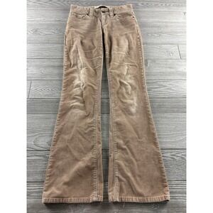Gap 1969 Curvy Low Rise Corduroy Flare Pants Tan Khaki Womens 2L Vintage 2005